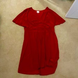 Orange Red Dress 2X
